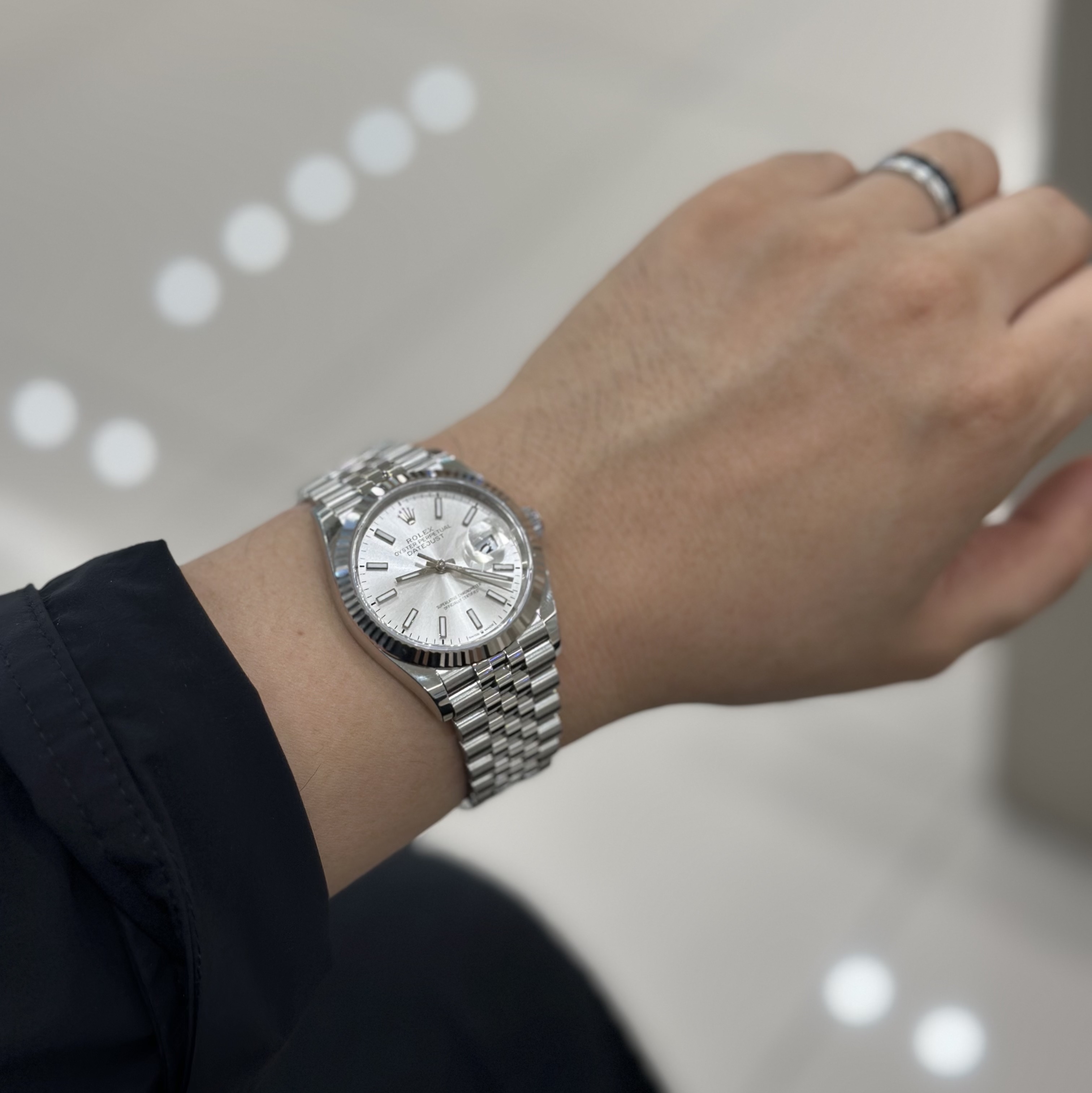 Rolex Datejust 36mm 126234 Silver Jubilee 착용 스타일