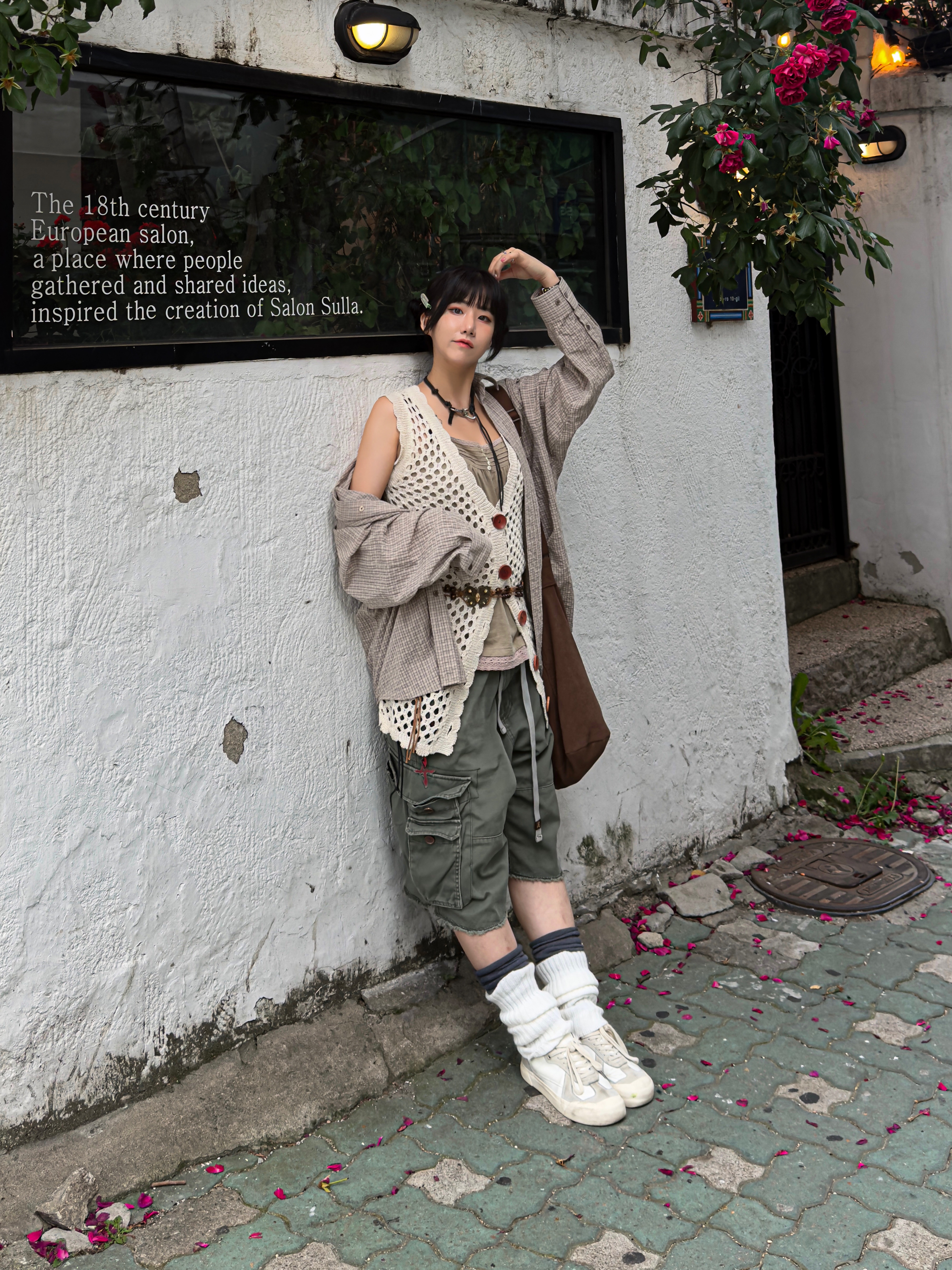 Our Legacy Ladon Leather Keychain Black 착용 스타일 - 3