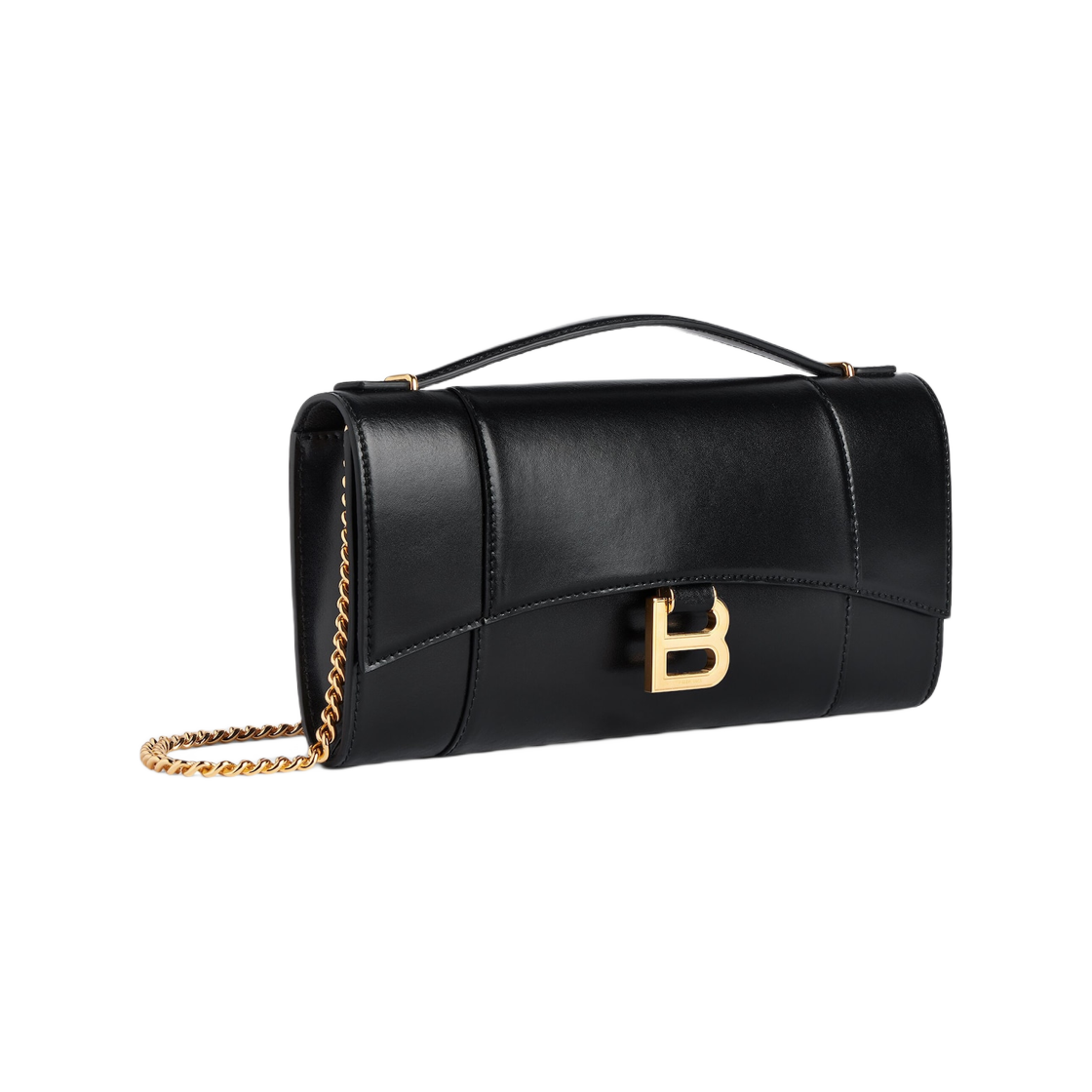 발렌시아가 아워글래스 포쉐트 체인 블랙((W) Balenciaga Hourglass Pochette with Chain Black) - 2