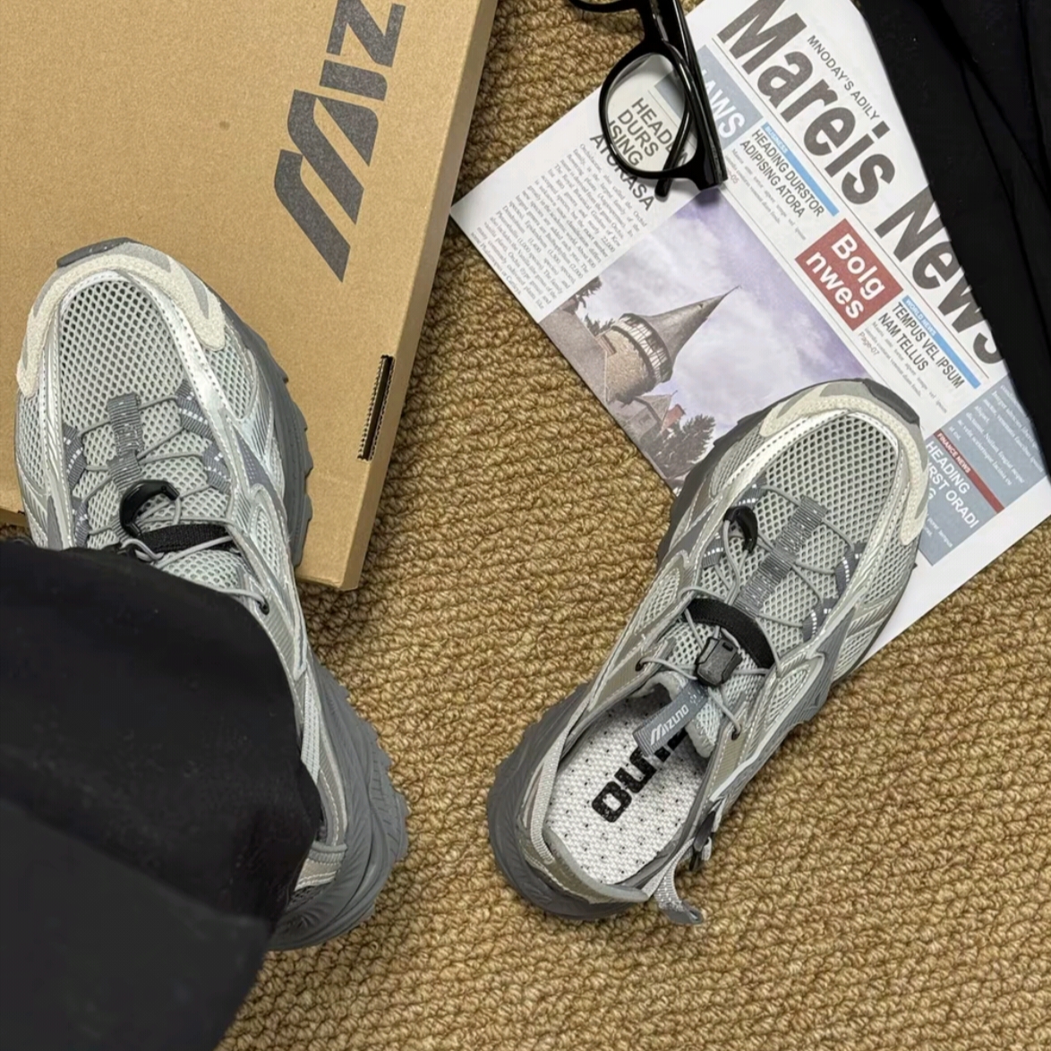 Mizuno Racer Trail SE Sand 착용 스타일