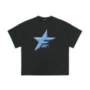 [더블적립]Farfromwhat Far Star Logo T-Shirts Black