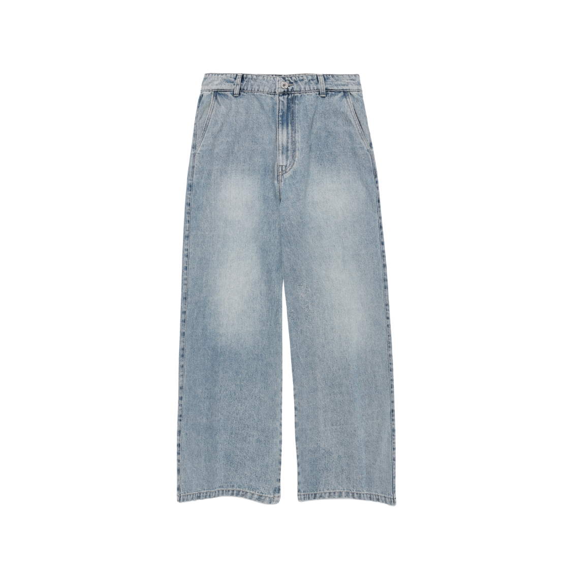 이스트서비스샵 ESS 워싱 와이드 데님 팬츠 라이트블루