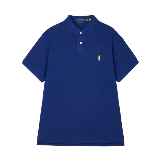 KM5CTSSRL87BL [30% 적립] Polo Ralph Lauren Custom Slim Fit Mesh Polo Shirt Fall Royal - 25FW