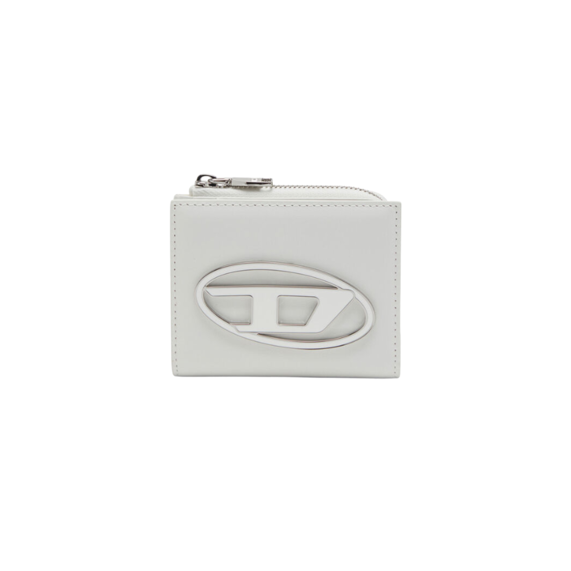 X10102PR818-T1003 Diesel 1DR Card Holder Zip L White