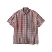 Ballute Summer Grid Check Shirts Red