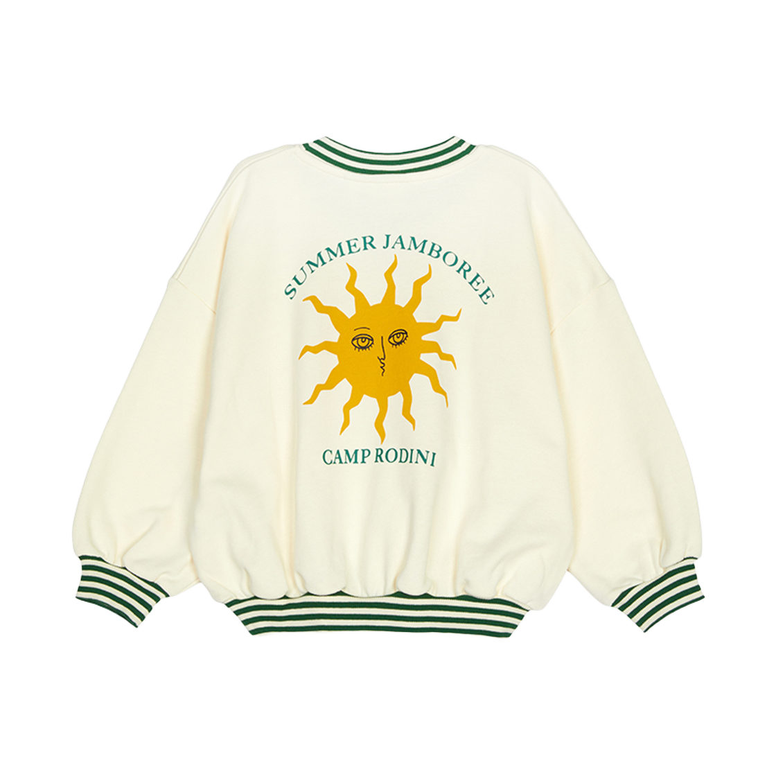 (키즈) 미니 로디니 스웨트셔츠 아이보리((Kids) Mini Rodini Sweatshirt Ivory)