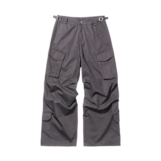 TP0064-2 Flavorism VTG Washed Cargo Pants Washed Charcoal
