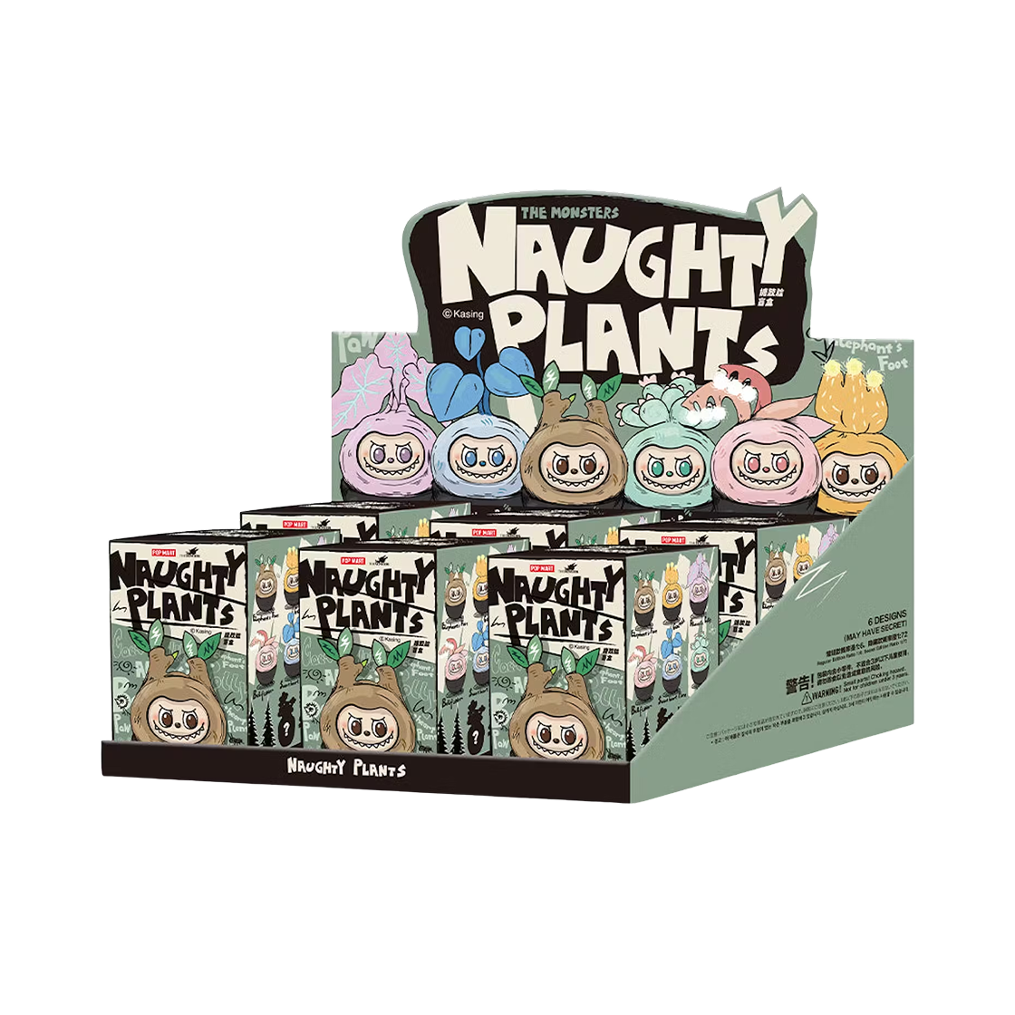 팝마트 라부부 더 몬스터즈 너티 플랜츠 바이닐 페이스 미개봉 랜덤박스 (6개입)(Pop Mart Labubu The Monsters Naughty Plants Vinyl Face Sealed Case (6 Blind Boxes)) - 1