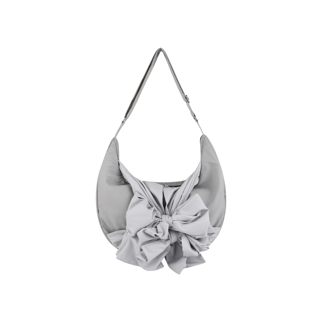 - Iugamakaras Knotted Shoulder Bag Nylon Silver