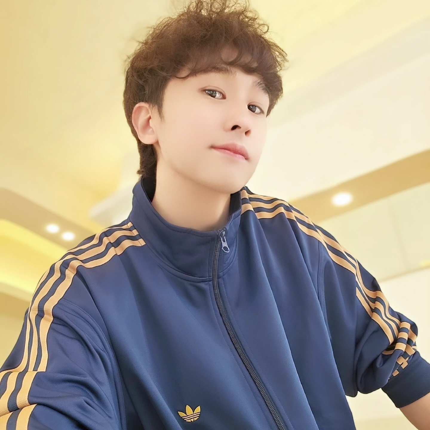 Adidas Track Jacket Night Indigo Mesa - KR Sizing, Adidas Track Jacket Night Indigo Mesa - US Sizing 착용 스타일 - 5