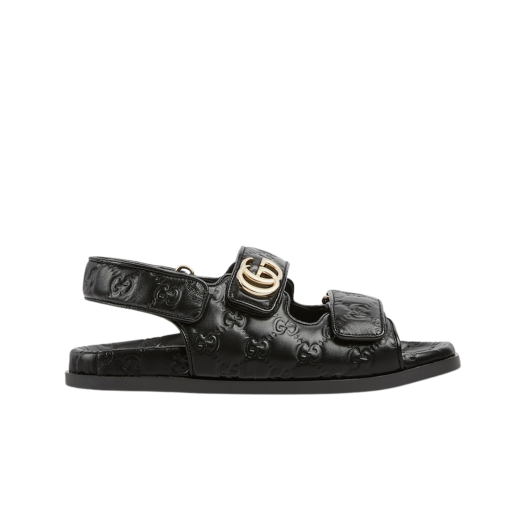 (W) Gucci Double G Sandal Black