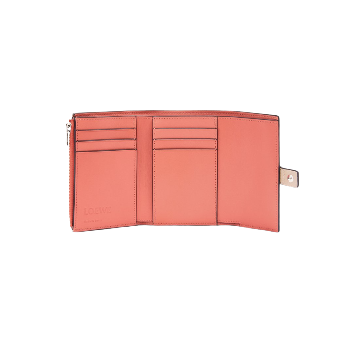 로에베 소프트 그레인드 카프스킨 스몰 버티컬 월렛 라이트 오트 허니(Loewe Small Vertical Wallet in Soft Grained Calfskin Light Oat Honey) - 2