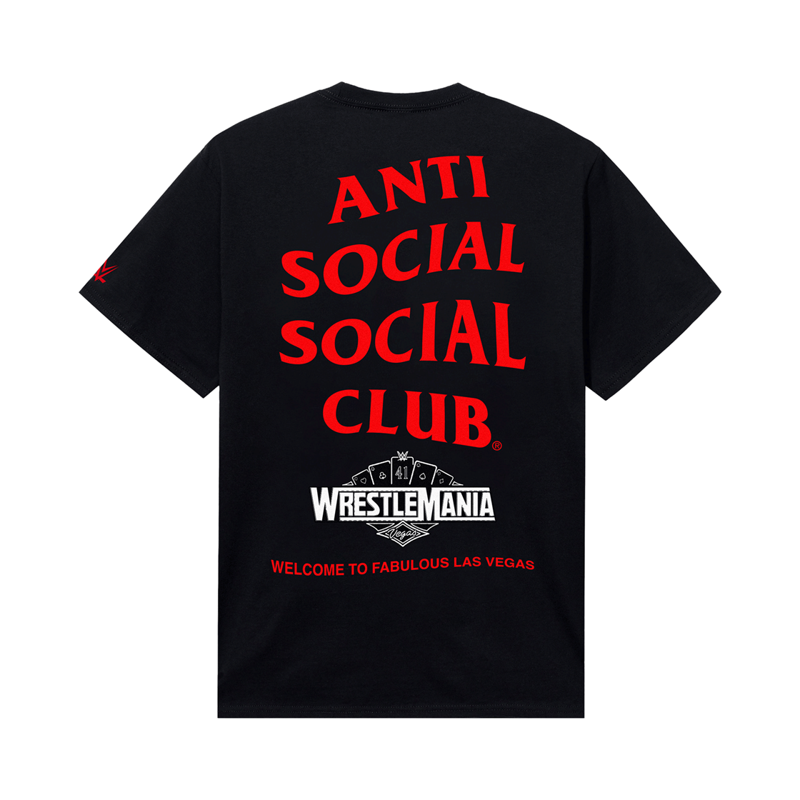 TI25B0301981 ASSC x WWE Wrestlemania LV Tee Black - 대표 이미지 #1