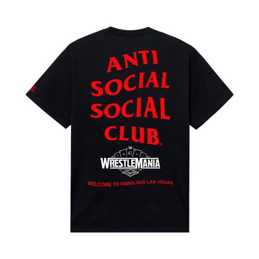 TI25B0301981 ASSC x WWE Wrestlemania LV Tee Black