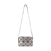 Bao Bao Issey Miyake Cuboid Metallic Shoulder Bag Silver