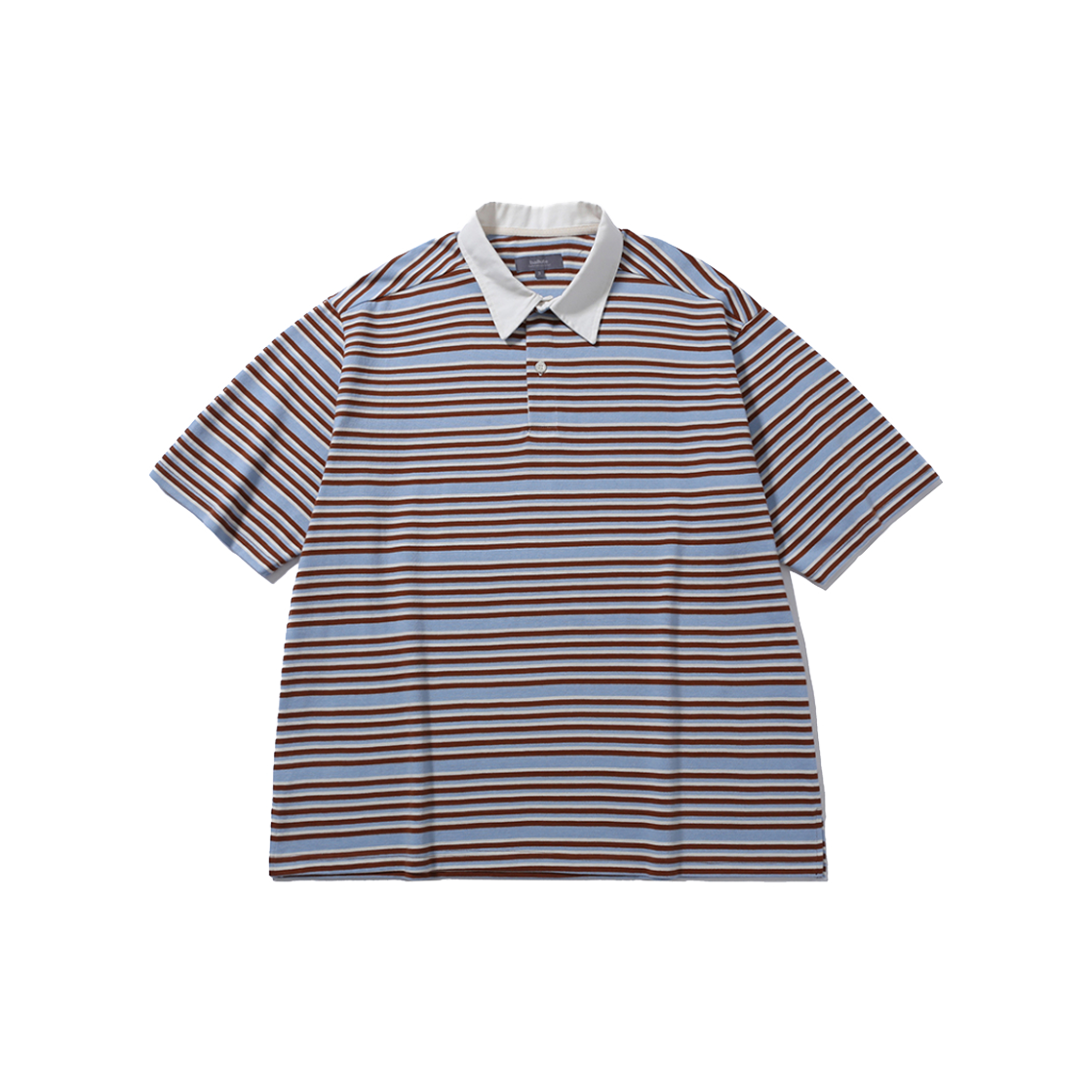 BAL078 Ballute Oversized Rugby T-Shirts Brown