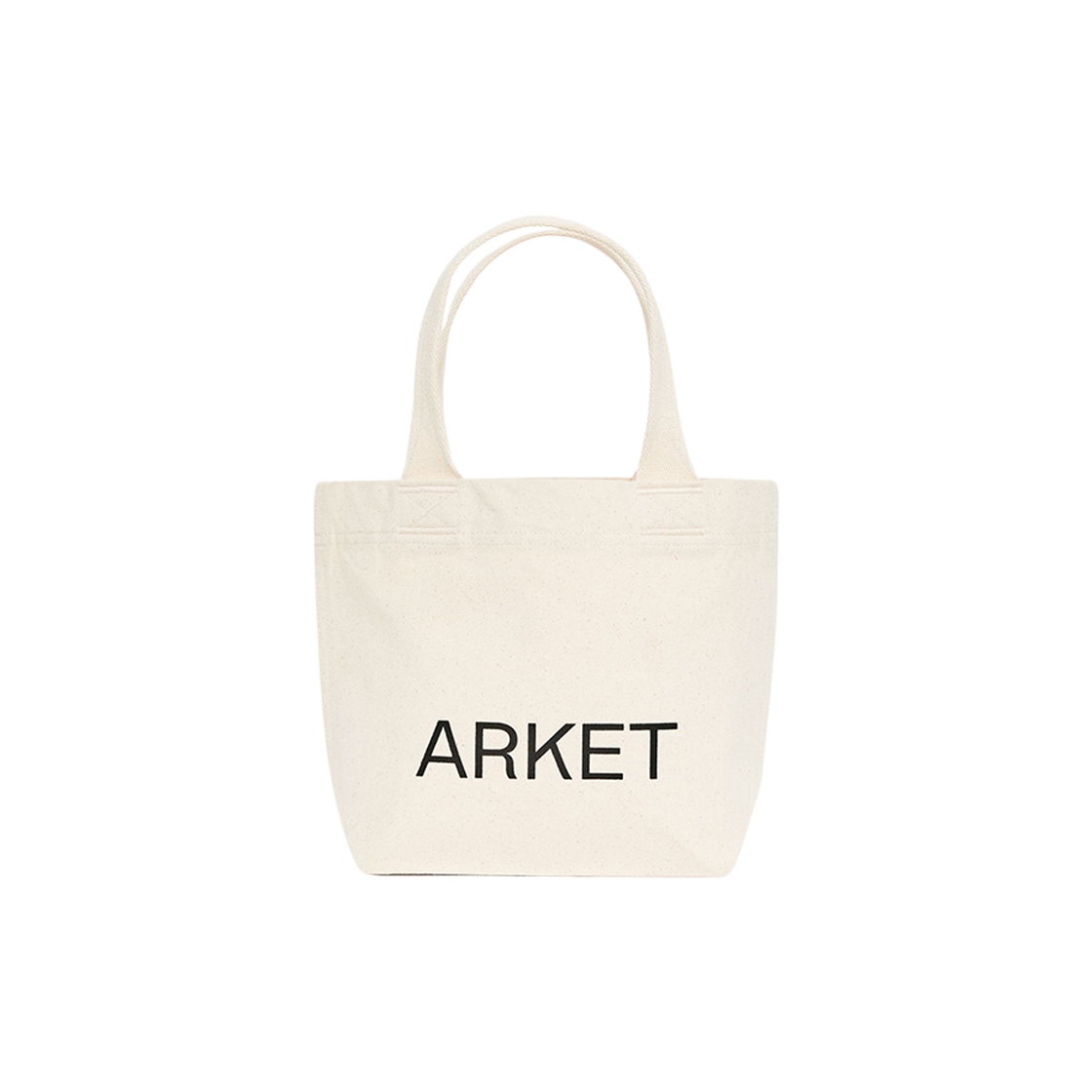 아르켓 캔버스 미니 토트백 오프 화이트 블랙(Arket Canvas Mini Tote Bag Off White Black)