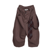 Cord Tie Strap Bermuda Pants Washed Brick