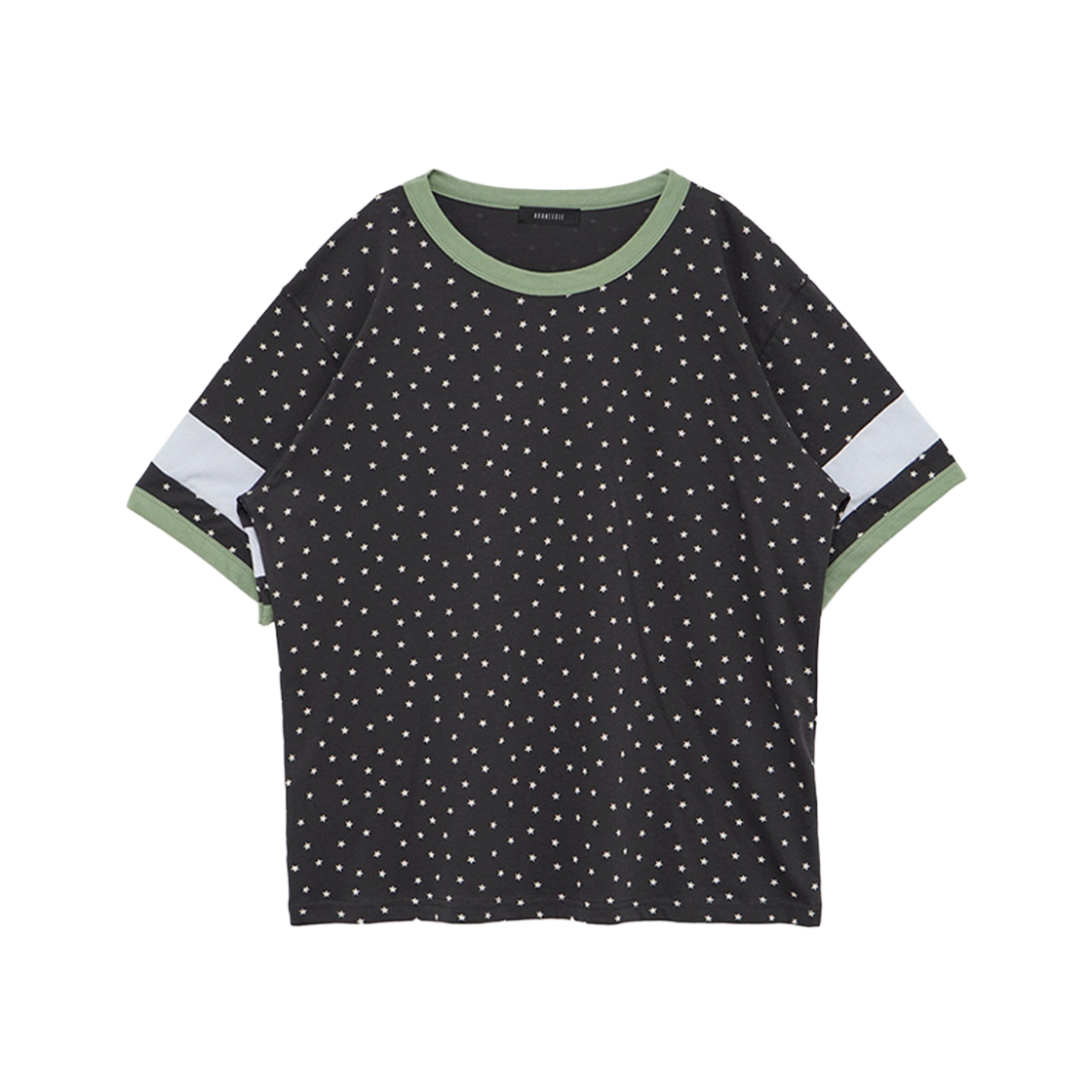 KS5BRTS007CC Kookeesee Star Ringer T-Shirt Charcoal