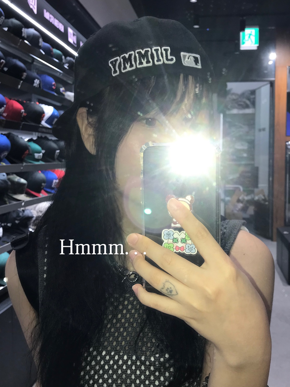 Off-White x New Era Chicago White Sox Fitted Cap Black White 착용 스타일 - 1