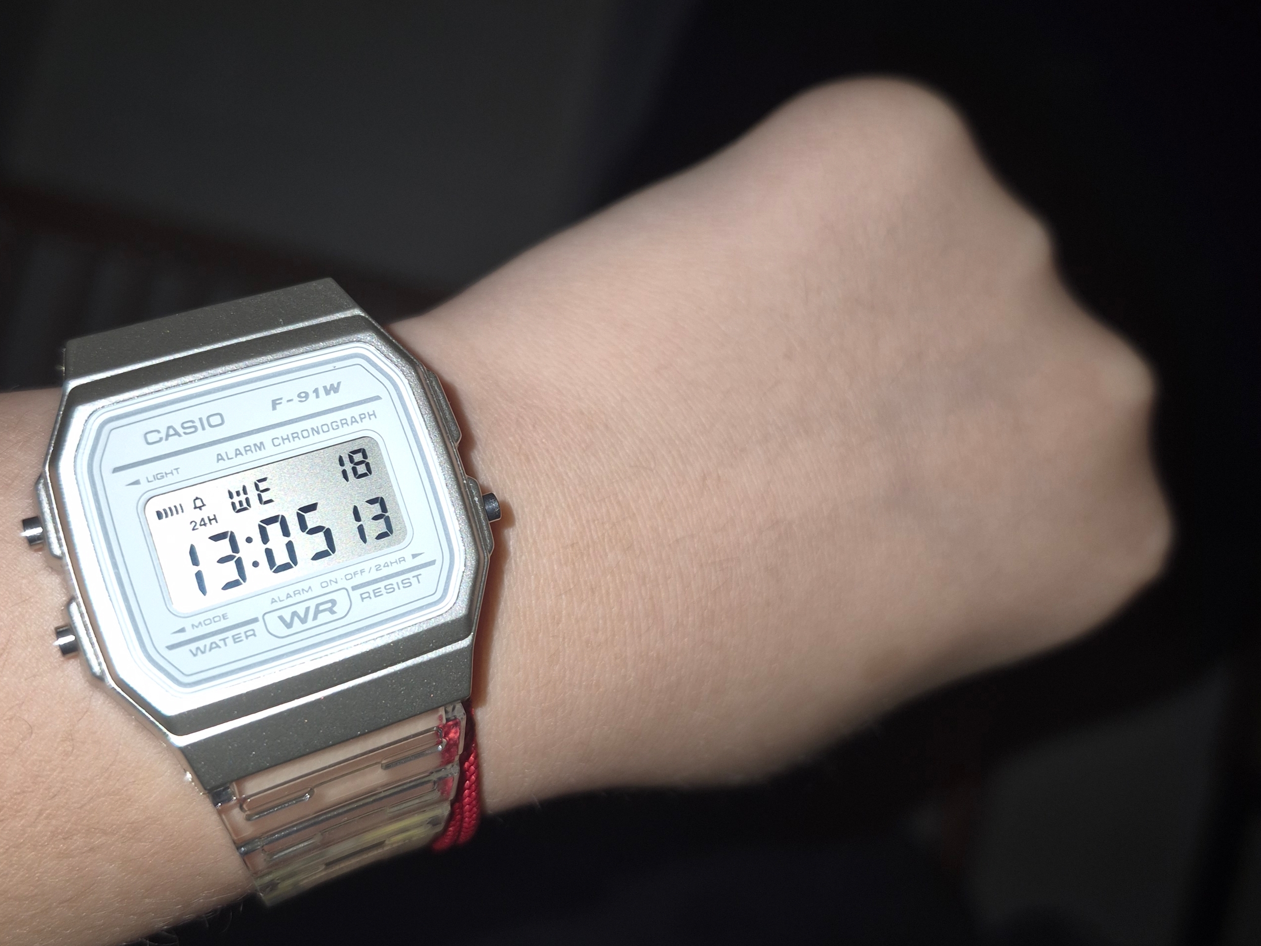 Casio F-91WS-7DF 착용 스타일