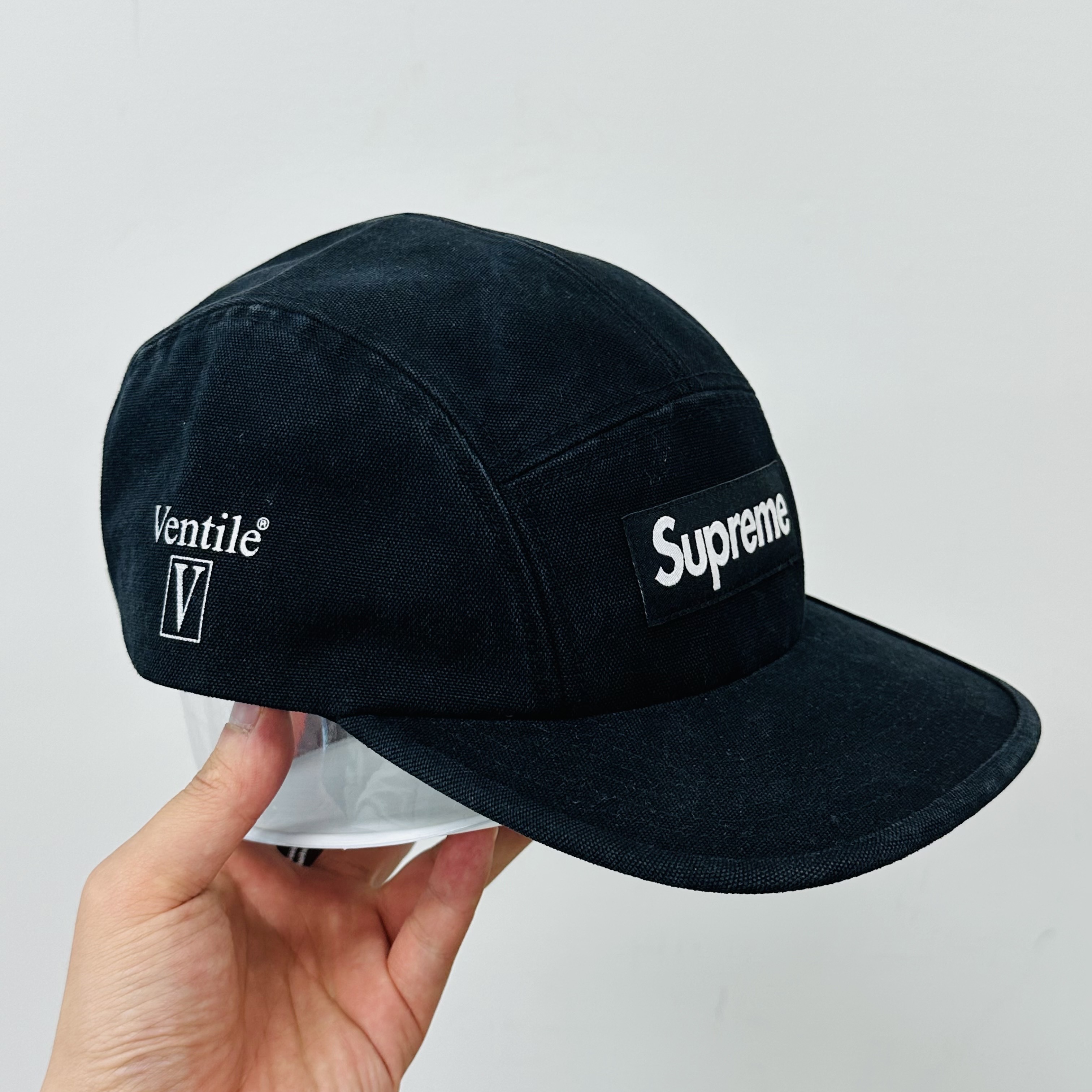 Supreme Ventile Camp Cap Black - 25SS 착용 스타일