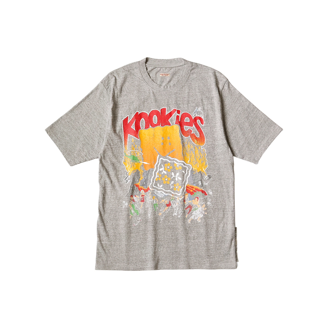 캐피탈 20 크루 티셔츠 잉크 그레이(Kapital 20 Crew T-Shirt Ink Gray)