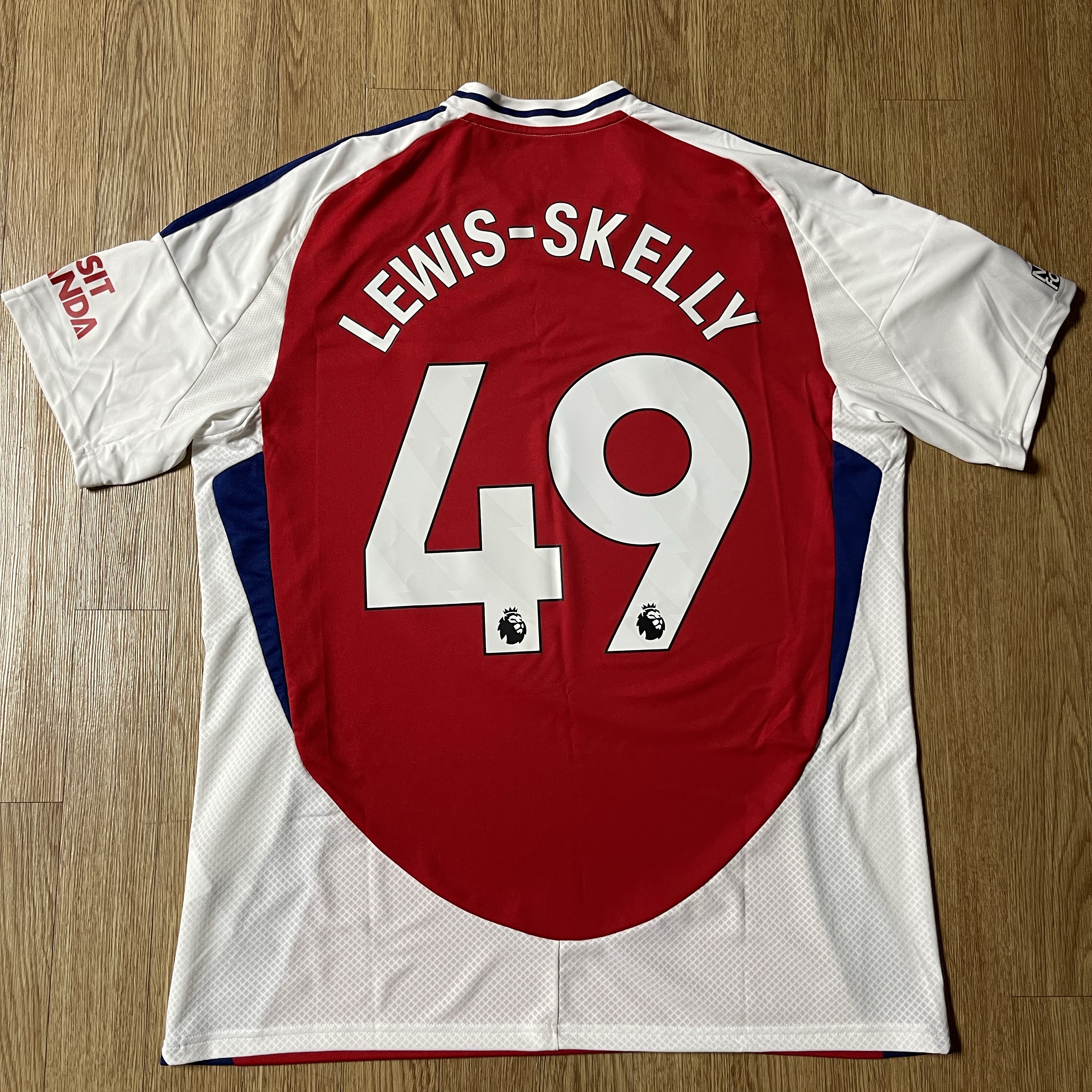 Adidas Arsenal 2024/25 Home Jersey Better Scarlet White - KR Sizing (Non Marking Ver.) 착용 스타일