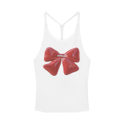 HIGHTIDE FRANKIE Ribbon Cube Halter Top White