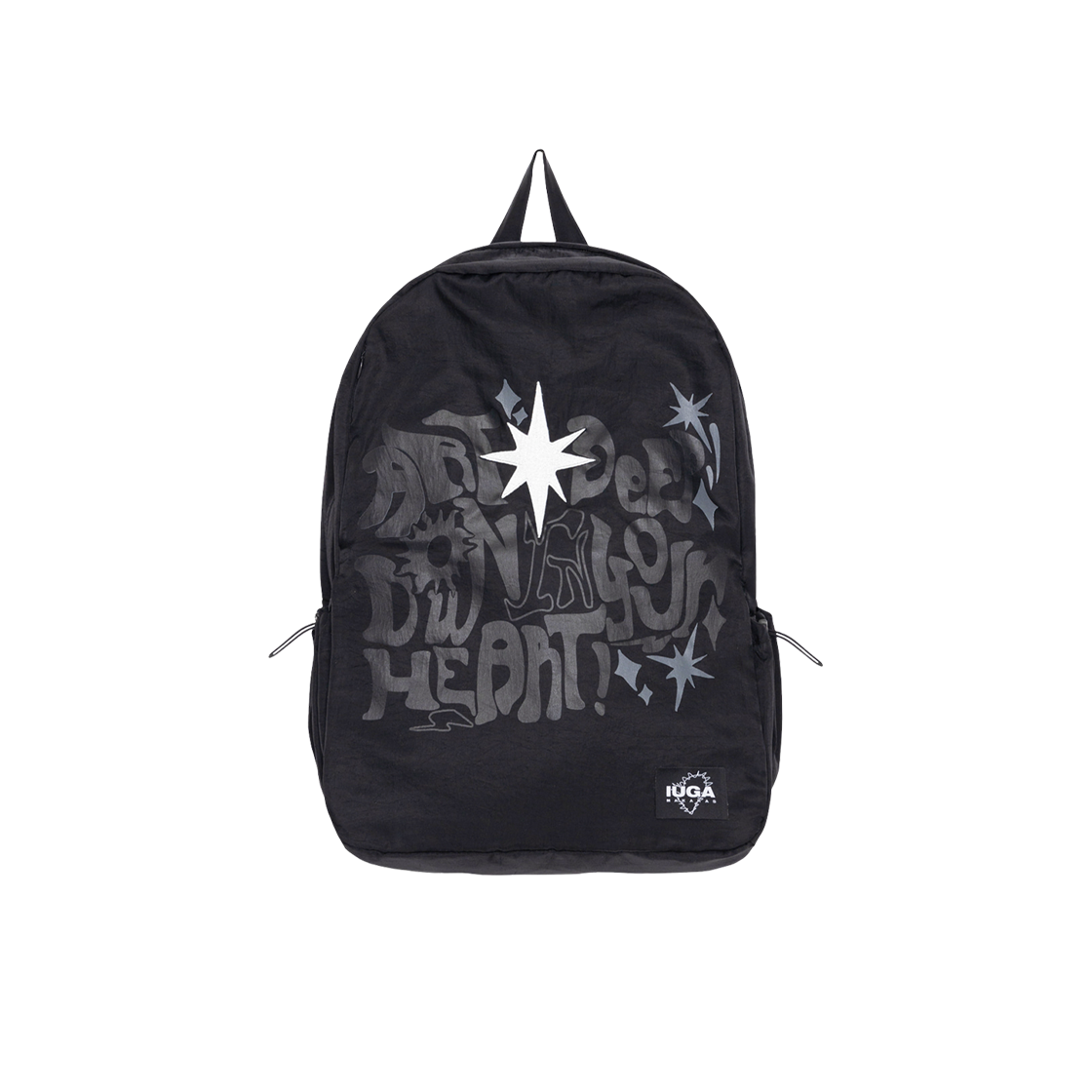 이우가마카라스 프린티드 히든 포켓 백팩 블랙(Iugamakaras Printed Hidden Pocket Backpack Black)
