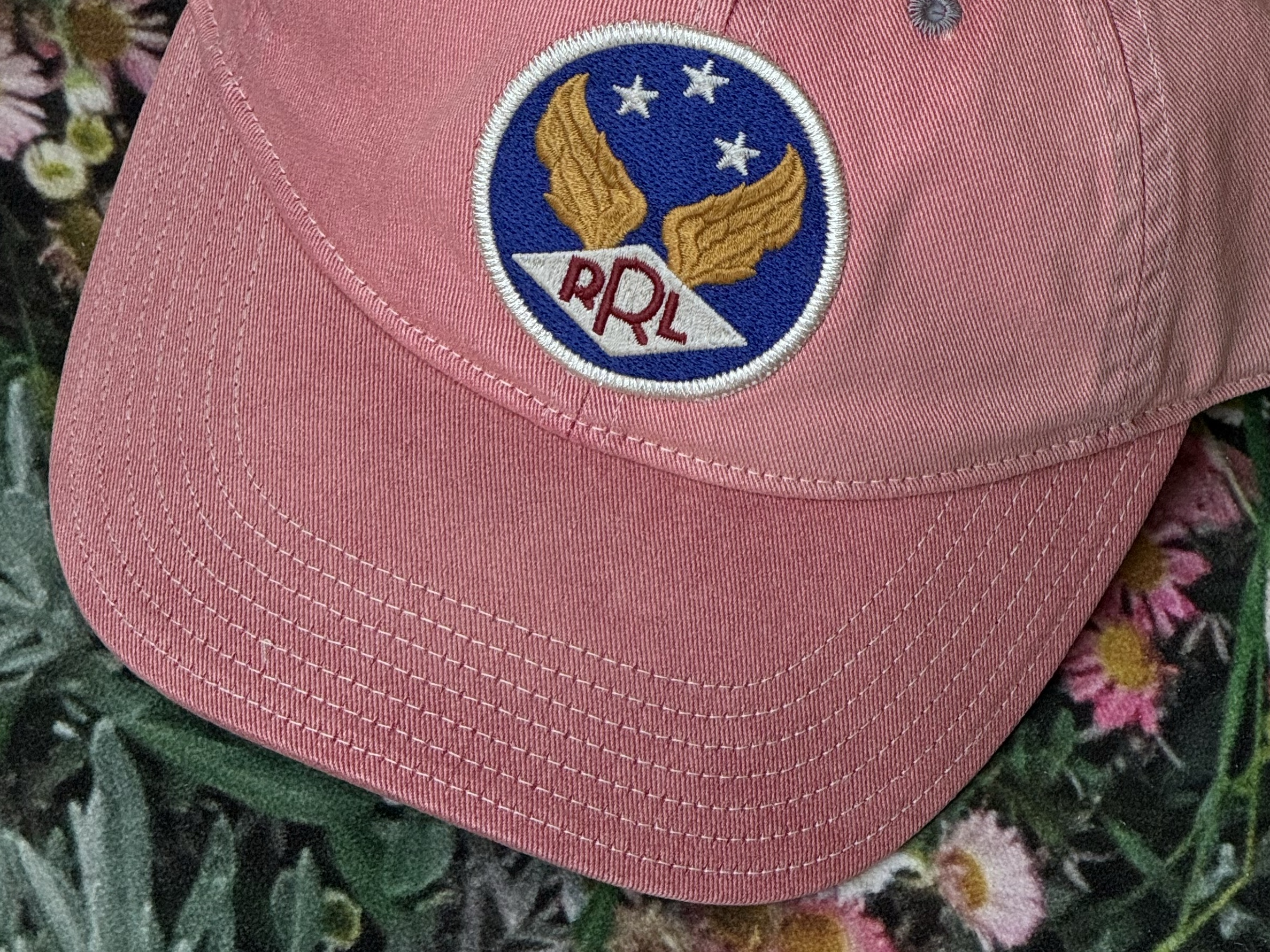Double RL Garment Dyeing Twill Ball Cap Red, Double RL Garment Dyeing Twill Ball Cap Black 착용 스타일 - 4