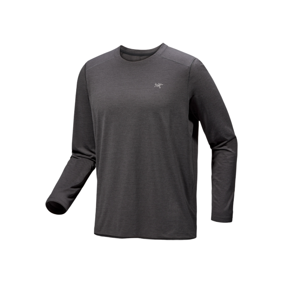 아크테릭스 코막 크루넥 롱슬리브 티셔츠 블랙 헤더(Arc'teryx Cormac Crew Neck LS T-Shirt Black Heather)