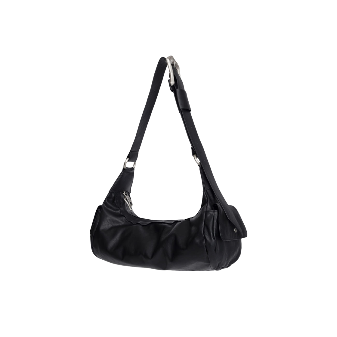 이우가마카라스 범피 버클 스톤 백 블랙(Iugamakaras Bumpy Buckle Stone Bag Black)