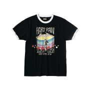 Kapital 20 Tenjiku Ringer T-Shirt Hard Rain Sundance Pt Black
