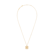 (W) Celine Triomphe Nightfall Necklace in Strass and Brass with Gold Finish Gold