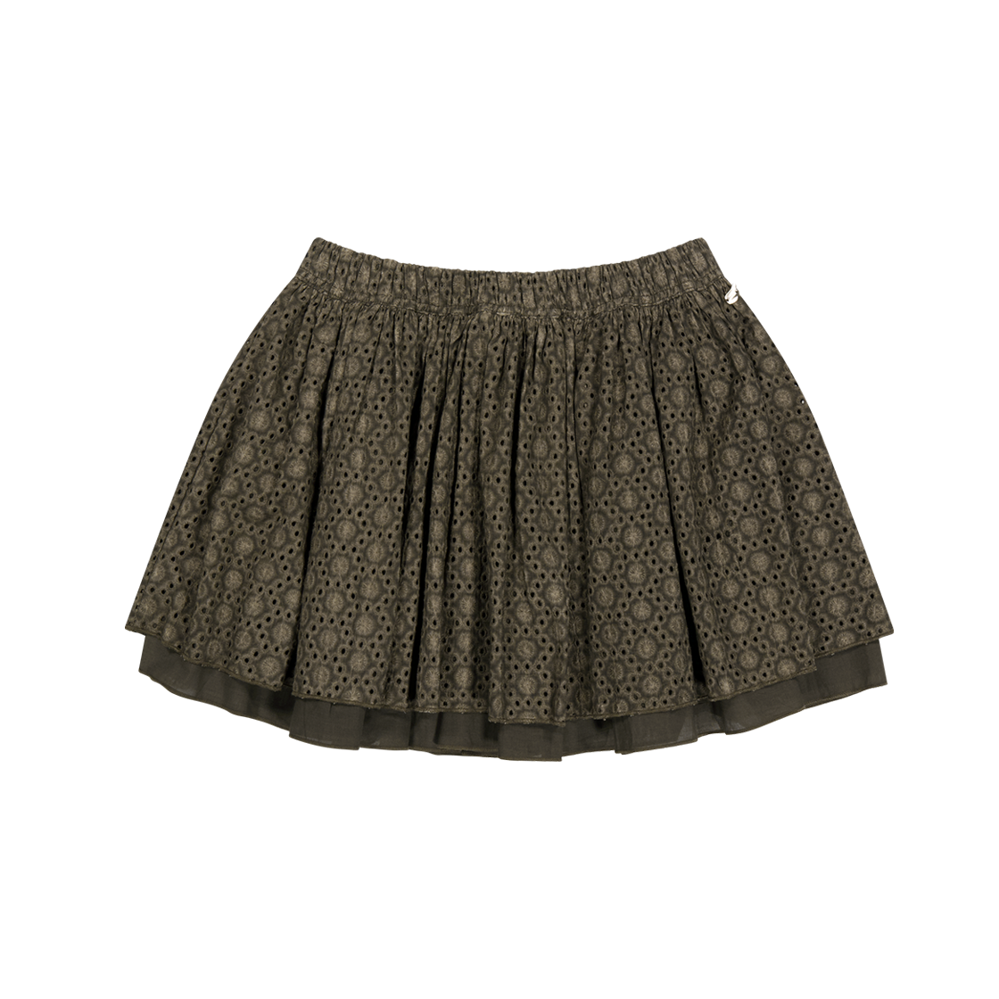 코이세이오 플라워 펀칭 스커트 브라운(COYSEIO Flower Punching Skirt Brown)