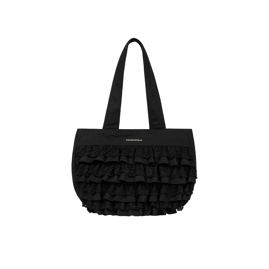 이우가마카라스 프릴 쇼퍼백 블랙(Iugamakaras Frilled Shopper Bag Black)