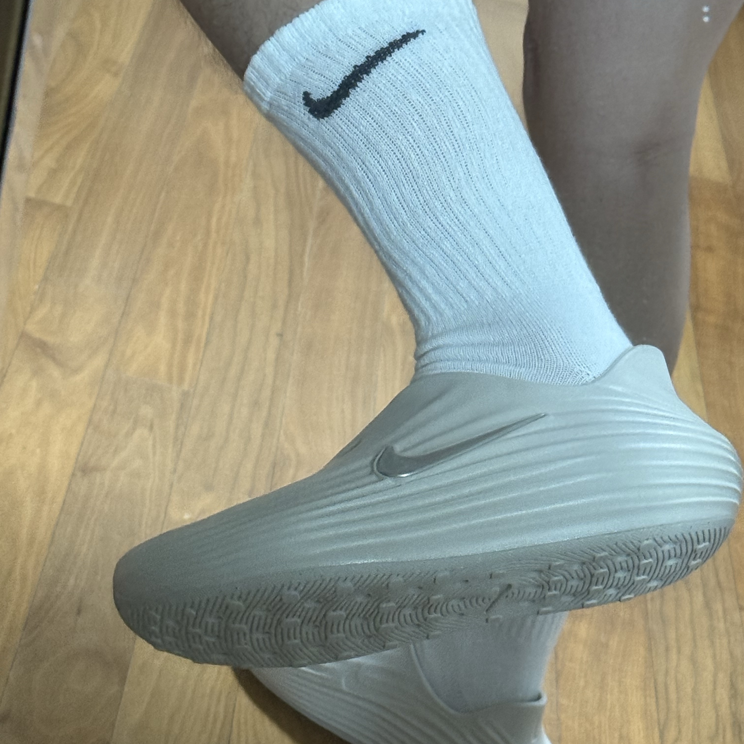 Nike Everyday Lightweight Training Crew Socks White (3 Pack/Korean Ver.), (W) Nike ReactX Rejuven8 Light Orewood Brown 착용 스타일
