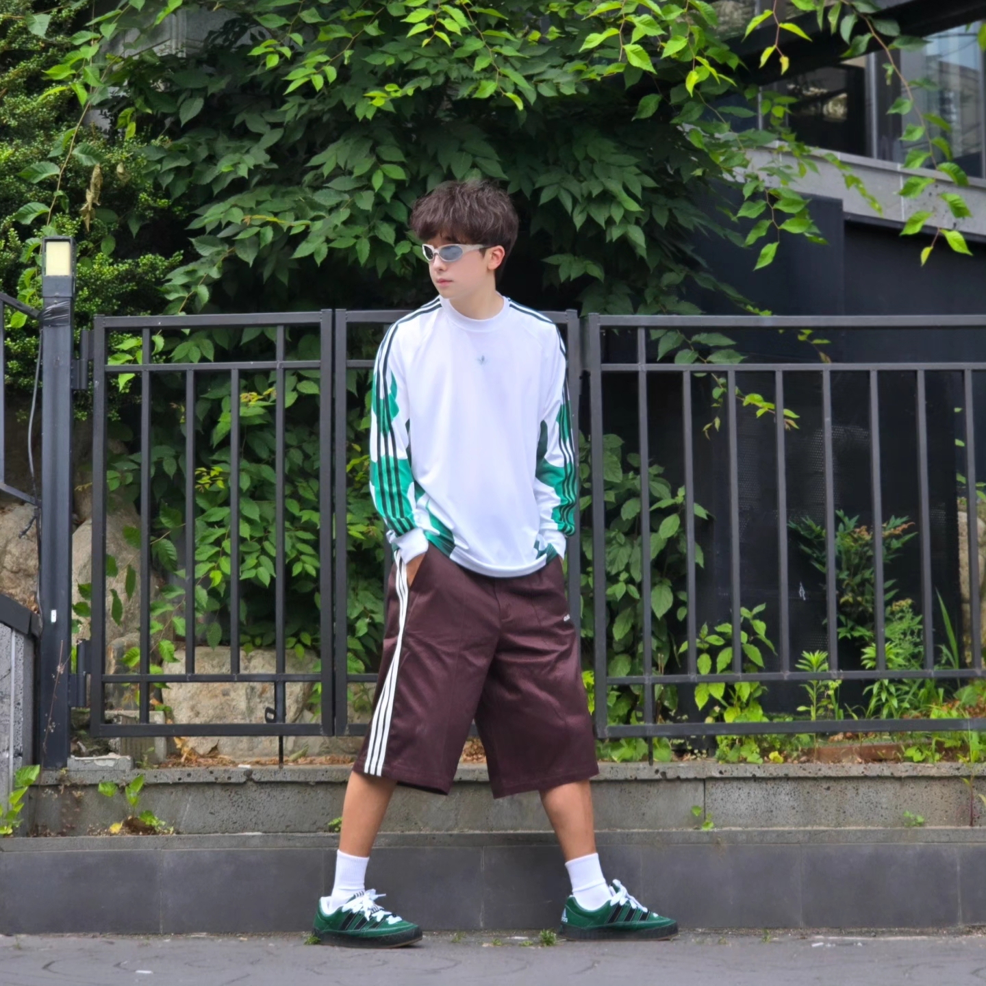 Adidas Flames Bike Shirt White - KR Sizing, Adidas Flames Bike Shirt White - US Sizing 착용 스타일 - 6