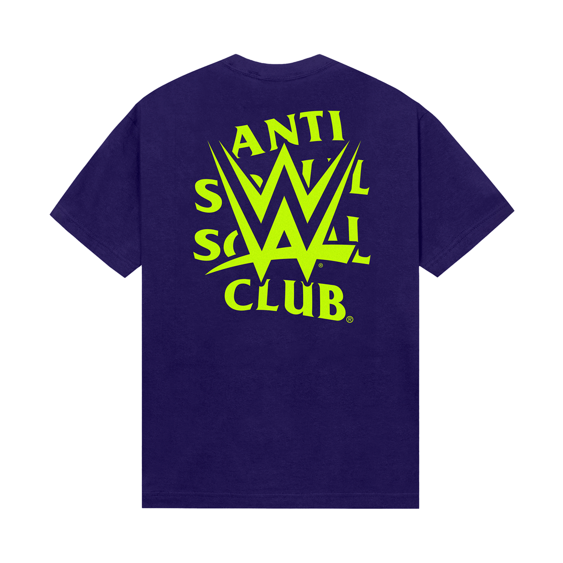 안티소셜소셜클럽 더블유더블유이 유 윌 레스트 인 피스 티셔츠 퍼플
