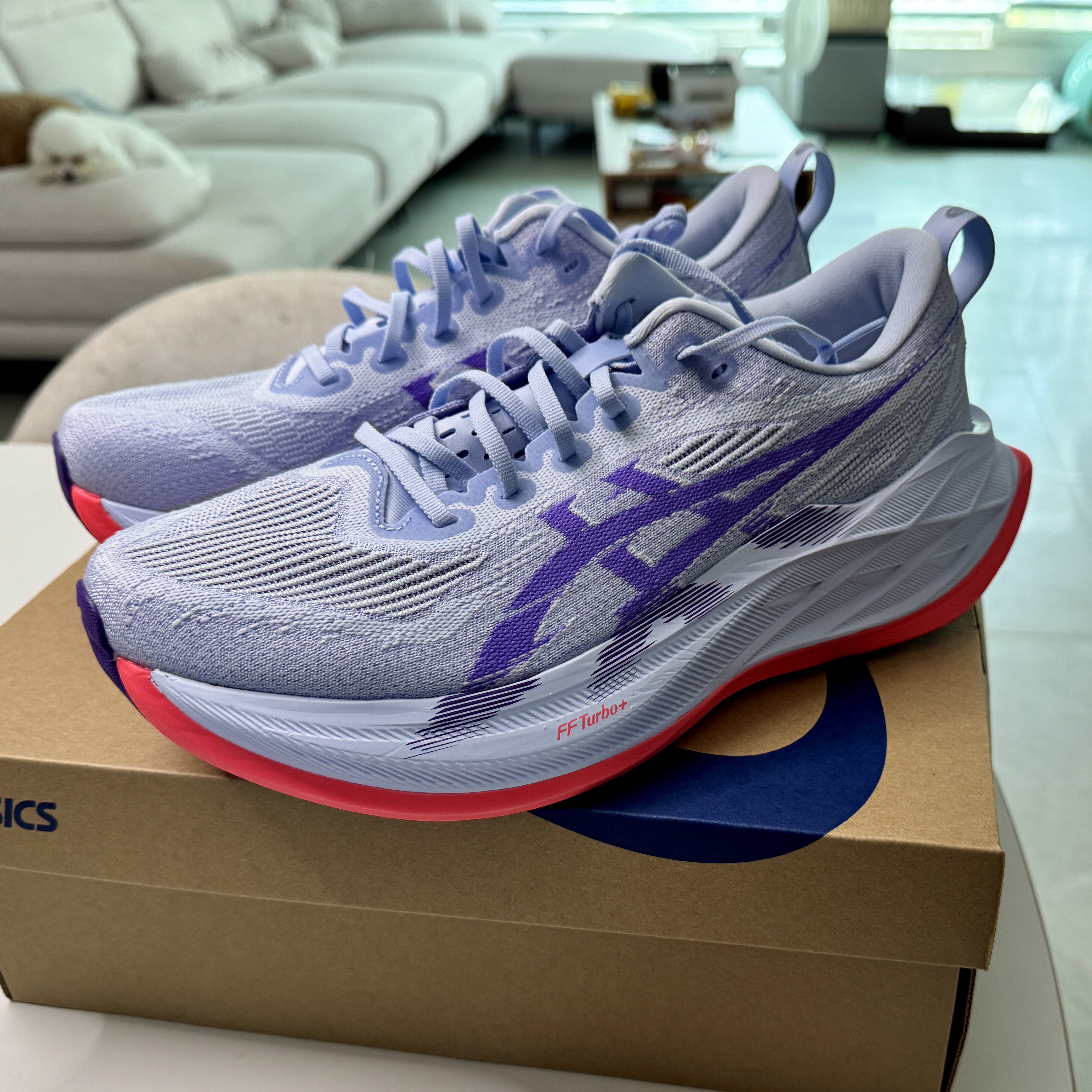 Asics Superblast 2 Blue Fade Edo Purple 착용 스타일 - 1