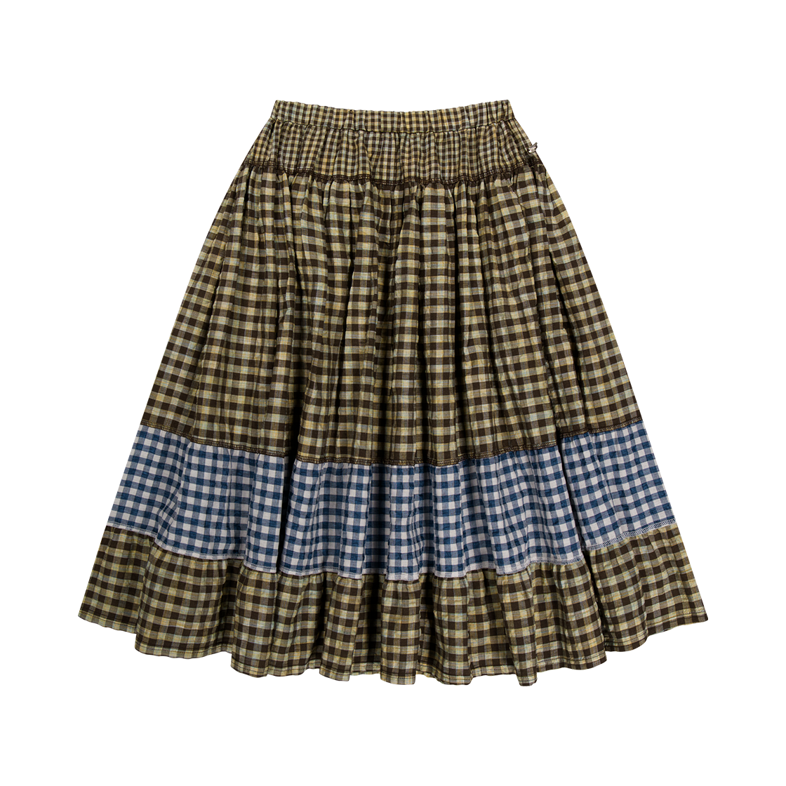 COYSEIO SHIRRING MIDI SKIRT チェック スカート SHIRRING MIDI SKIRT CHECK - coyseio