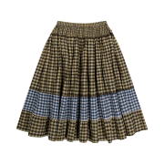 COYSEIO Mori Check Skirt Brown