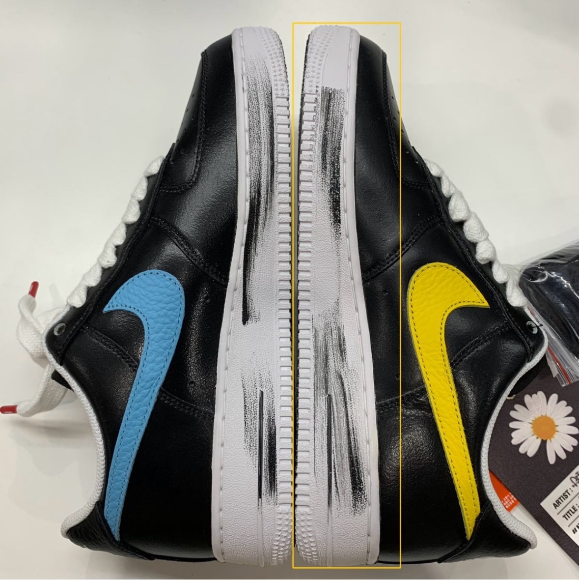 Nike x Peaceminusone Air Force 1 Low Para-Noise 3.0 Black and Multicolor 착용 스타일 - 4