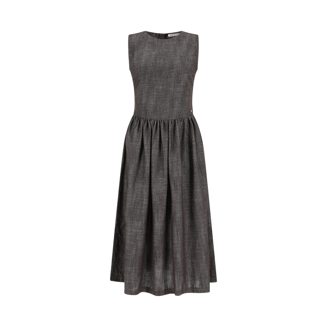 SU2502OP81 COYSEIO Round Cut Out Dress Brown