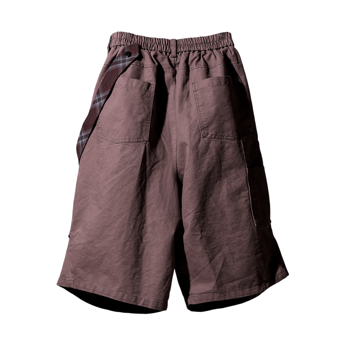 CD25SSTSPT02BR Cord Tie Strap Bermuda Pants Washed Brick - #2