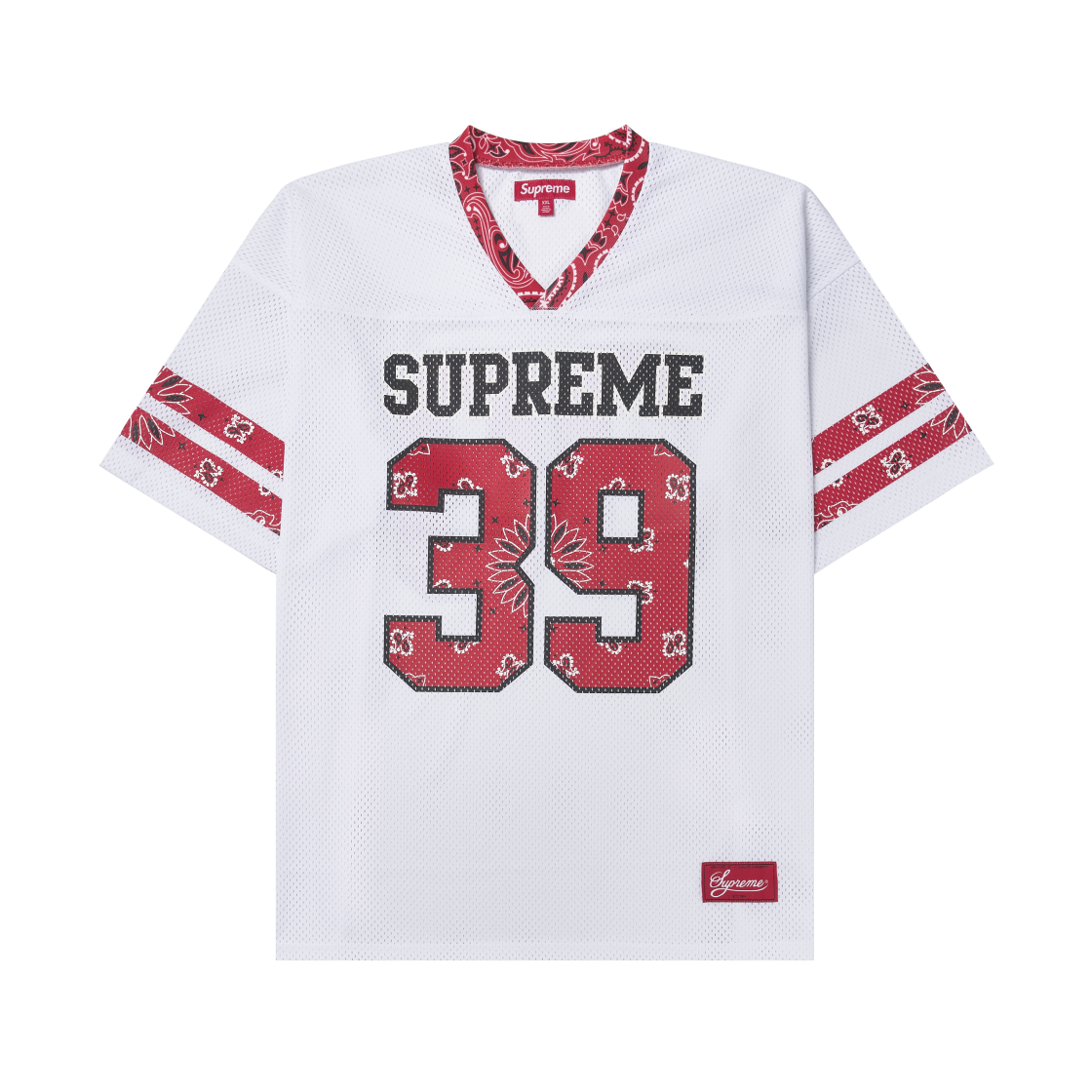 슈프림 반다나 풋볼 저지 화이트 - 25SS(Supreme Bandana Football Jersey White - 25SS)