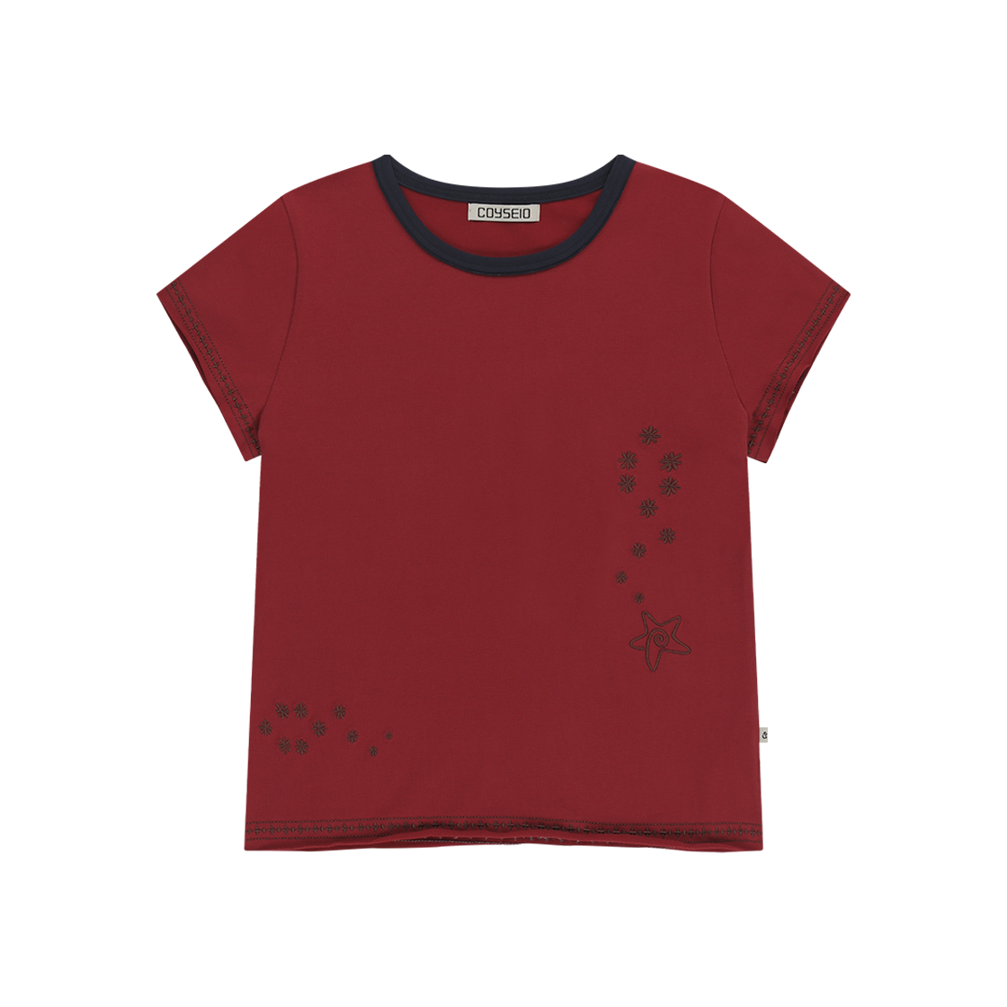 トップス coyseio SOLAR T-SHIRT RED SOLAR T-SHIRT RED - coyseio
