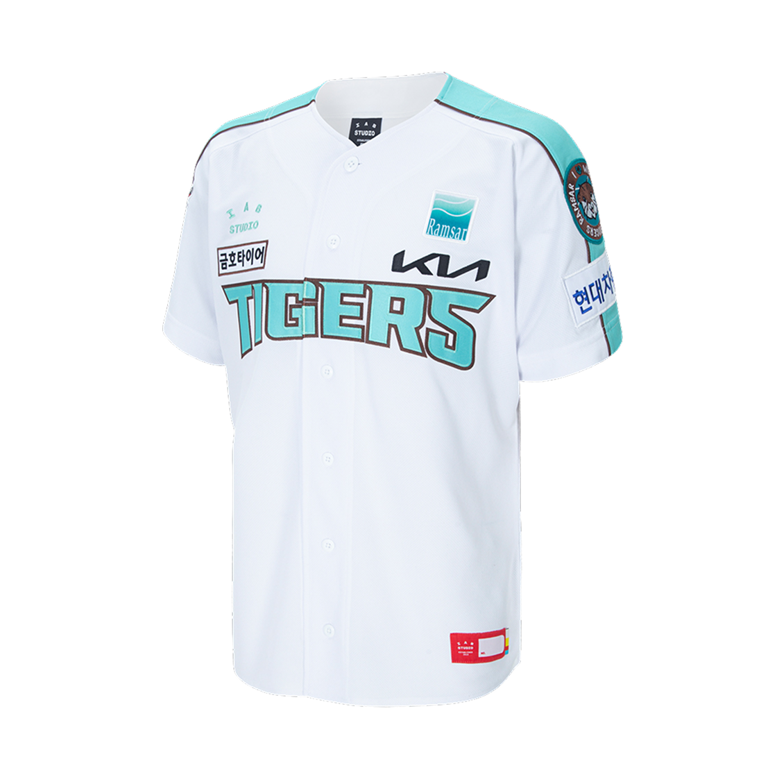 기아 타이거즈 x 아이앱 스튜디오 25 어센틱 람사르 유니폼 화이트 (논 마킹 버전)(Kia Tigers x IAB Studio 25 Authentic Ramsar Uniform White (Non Marking Ver.))