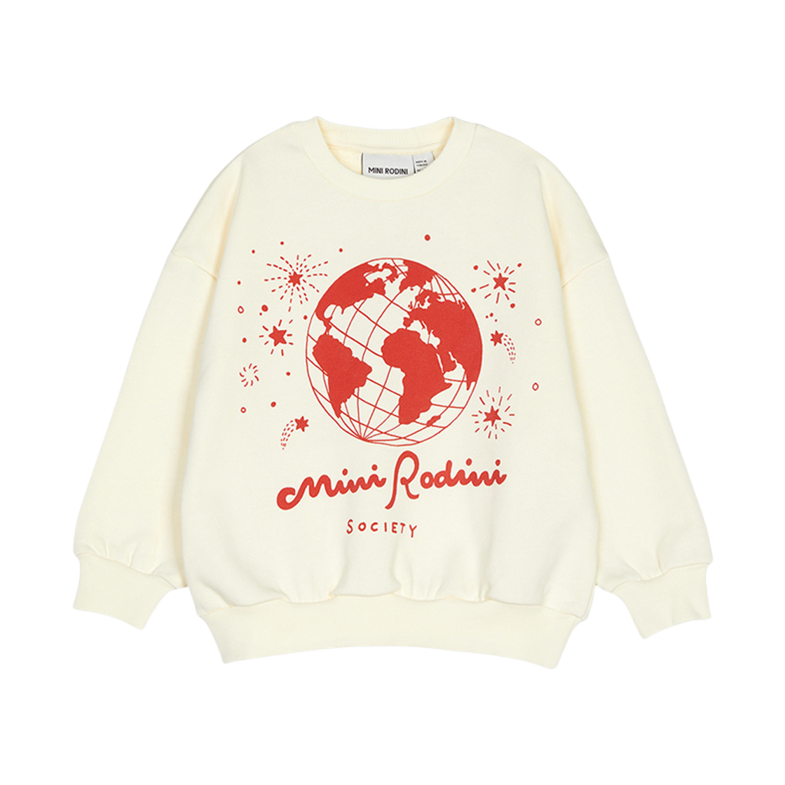 (키즈) 미니 로디니 스웨트셔츠 아이보리((Kids) Mini Rodini Sweatshirt Ivory)